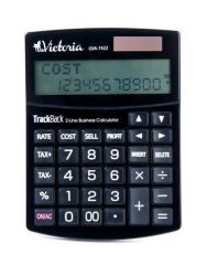 Kalkulačka, stolní, 12místný displej, dvojitá 00, VICTORIA GVA-7422