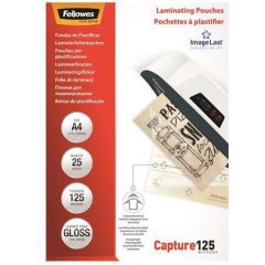 FELLOWES  Laminovací fólie, lesklá, 125 micron, A4, FELLOWES ,balení 25 ks