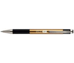26348 Kuličkové pero F301, modrá, 0,24 mm, stiskací mechanismus, šampaň tělo, ZEBRA
