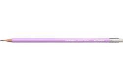 Stabilo  Grafitová tužka s gumou Swano Pastel, fialová, HB, šestihranná, STABILO