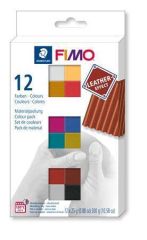 FIMO  FIMO® Leather Effect sada 12 barev 25g