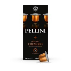 PELLINI  Kávové kapsle Cremoso, kompatibilní s Nespresso, 10 ks, PELLINI 329920191