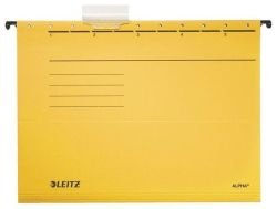 Leitz  Závěsné desky ALPHA® typu V, žlutá, A4, karton, LEITZ ,balení 25 ks