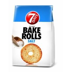 7DAYS  Chlebové chipsy Bake Rolls, sůl, 80 g, 7 DAYS