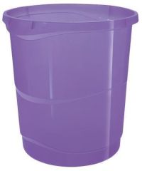 ESSELTE  Odpadkový koš Colour`Breeze, transparentní levandulová, plast, 14 l, ESSELTE 628462