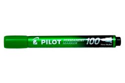 PILOT  Permanentní popisovač Permanent Marker 100, zelená, 1 mm, kuželový hrot, PILOT