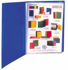Katalogová kniha Standard, modrá, 20 kapes, A4, VIQUEL