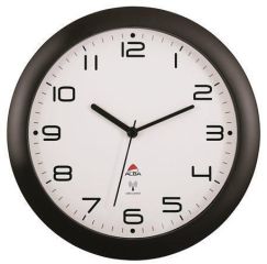 Nástěnné hodiny Hornewrc, radio-control, 30 cm, ALBA, černé