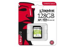 Paměťová karta SDXC Canvas Select, 128GB, Class 10/U1, 80/10 MB/s, KINGSTON