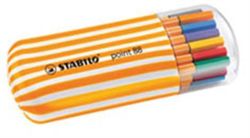 Stabilo  Liner  Point 88 Twister Zebrui, 20 barev, 0,4mm, v oválném plastovém obalu, STABILO