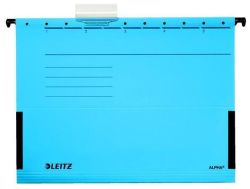 Leitz  Závěsné desky ALPHA® s bočnicemi, modrá, A4, karton, LEITZ ,balení 25 ks