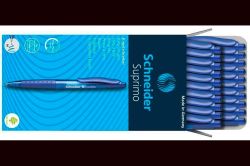Kuličkové pero Suprimo, modrá, 0,5mm, stiskací mechanismus, SCHNEIDER