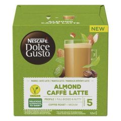 Kávové kapsle Dolce Gusto Almond Caffé Latte, 12 ks, vegánské, NESCAFÉ 12451247