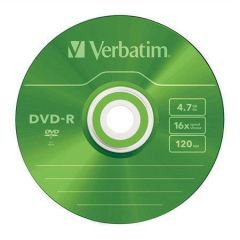 Verbatim  DVD-R 4,7GB, 16x, AZO, barevné, Verbatim, slim box ,balení 5 ks