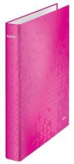 WOW Leitz  Pořadač čtyřkroužkový Active Wow, růžová, polaminovaný karton, 40 mm, LEITZ