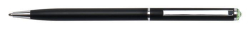 Kuličkové pero SWS SLIM, černá, zelený krystal SWAROVSKI®, 13 cm, ART CRYSTELLA® 1805XGS503