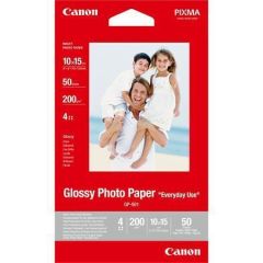 Canon  Fotografický papír, do inkoustové tiskárny, lesklý, 10x15 cm, 200g, CANON ,balení 100 ks
