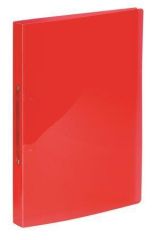 Viquel  Desky kroužkové PropyGlass, červená, 2 kroužky, 25 mm, A4, PP, VIQUEL 020243-08