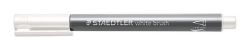 Štětcový fix Design Journey Metallic Brush, bílá, 1-6 mm, STAEDTLER 8321-0
