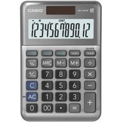 Kalkulačka MS-120 FM, šedá, stolní, 12 číslic, CASIO
