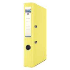 Pákový pořadač Master, žlutý, 50 mm, A4, s ochranným spodním kováním, PP/karton, DONAU