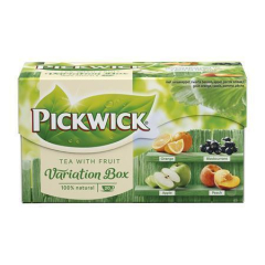 Pickwick  Černý čaj Variation, 20 x 1,5 g, pomeranč, černý rybíz, jablko, broskev, PICKWICK 4061381