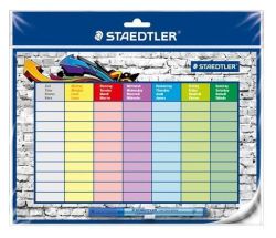 STAEDTLER  Školní rozvrh Lumocolor 641 SP2, stíratelný, samolepicí, STAEDTLER 641 SP2