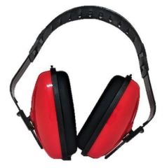 Chrániče sluchu mušlové, červená, nastavitelné, SF0351