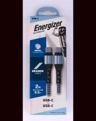 USB kabel, šedá, USB-C - USB-C, 2 m, ENERGIZER 3492548233342