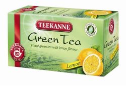 Čaj zelený, 20x1,75 g, TEEKANNE, citron