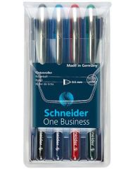 Roller One Business, sada, 4 barvy, 0,6 mm, SCHNEIDER