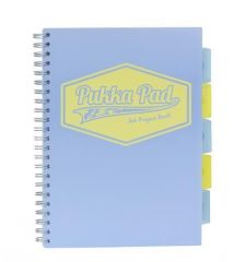 Pukka Pad  Spirálový sešit Pastel project book, mix, A4, linkovaný, 100 listů, PUKKA PAD