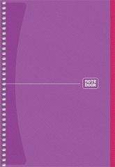 Spirálový sešit Notebook, mix, A5, čtverečkovaný, 80 listů, SHKOLYARYK