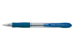 PILOT  Kuličkové pero Super Grip, modré tělo, 0,27mm, modrá, PILOT