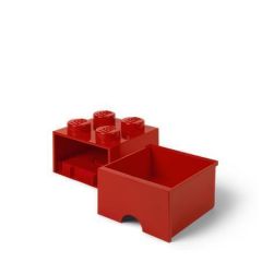 Úložný box se zásuvkou Brick, červená, LEGO 40051730