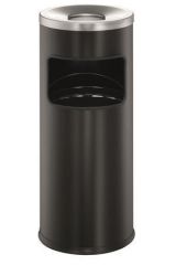 Durable  Odpadkový koš Safe, černá, kulatý, s popelníkem, DURABLE