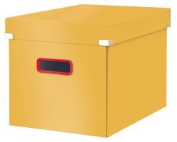 Leitz  Úložná krabice Cosy Click&Store, žlutá, vel. L, krychle, LEITZ 53470019
