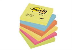 Samolepicí bloček, energetik, 76x76 mm, 6x100 listů, 3M POSTIT ,balení 600 ks