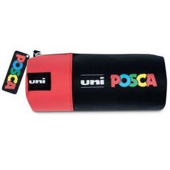 UNI  Penál Posca, červená, kulatý, UNI 2UPCTOLLTARTOP