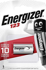 ENERGIZER  Lithiová foto baterie CR123, 1 ks, ENERGIZER NZSLP004