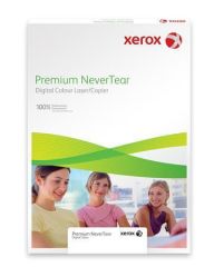 Etiketa Nevertear, transparentní, pro laserové tiskárny, A4, PP, venkovní, 50 ks/bal., XEROX ,balení 50 ks