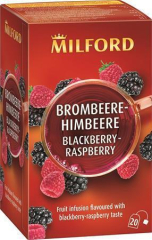 MILFORD  Ovocný čaj  Blackberry-raspberry, 20 x 2,5 g, MILFORD