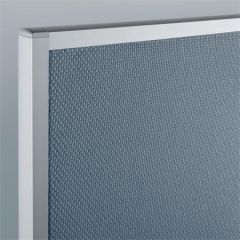 Textilní tabule Meet up, šedá, 180 x 90 x 1,7 cm, hliníkový rám, oboustranná, SIGEL MU010
