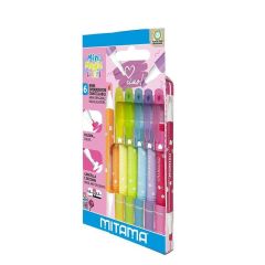 Zvýrazňovače sada Magic Colors, dvojitý hrot, vymazatelné, 6ks, MITAMA 62573 ,balení 6 ks