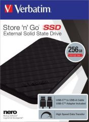 Verbatim  SSD (externí paměť) Store n Go, 256GB, USB 3.2, VERBATIM 53249