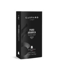 Kávové kapsle Puro Arabica, kompatibilní s Nespresso, 10 ks, CARRARO CAR040 ,balení 10 ks