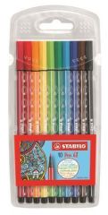 Stabilo  Fixy Pen 68, 10 barev, 1mm, STABILO