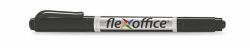 FLEXOFFICE  Permanentní popisovač PM01, černá, 0,4/1,0mm, kužel.hrot, oboustranný, FLEXOFFICE