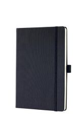 SIGEL  Záznamní kniha Conceptum, černá, tvrdé desky, A5, linkovaná, 194 listů, SIGEL