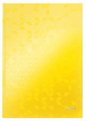 WOW Leitz  Zápisník Wow, žlutá, čtverečkovaný, A4, tvrdé desky, 80 listů, LEITZ